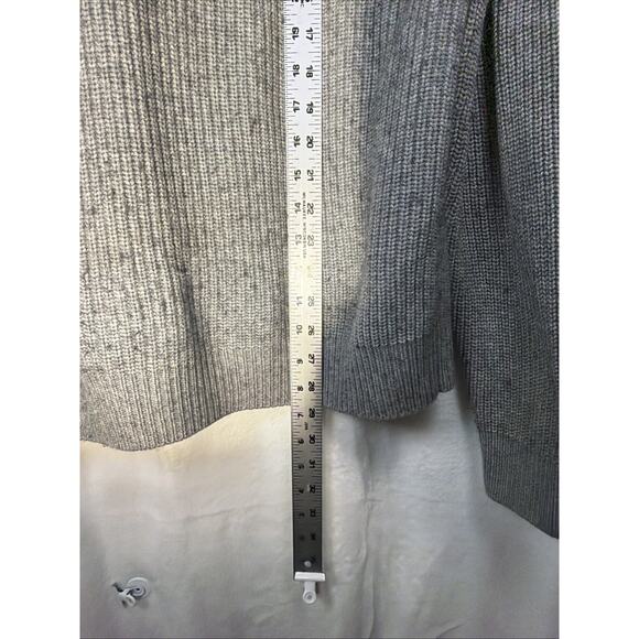 Bonobos Sweater Mens XL Slim Gray Wool Cashmere Button Up Shawl Cardigan Grandpa - Picture 7 of 9